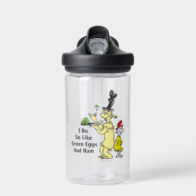 Dr. Seuss | Green Eggs and Ham | Friend & Sam-I-Am Water Bottle (Front)