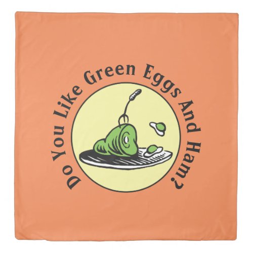 Dr Seuss  Green Eggs and Ham Icon Duvet Cover