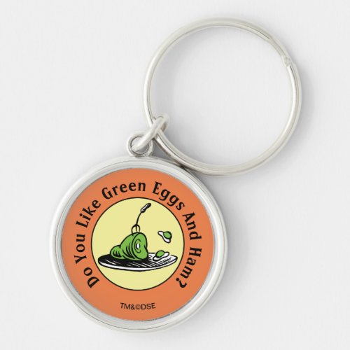 Dr Seuss  Green Eggs and Ham Icon Keychain