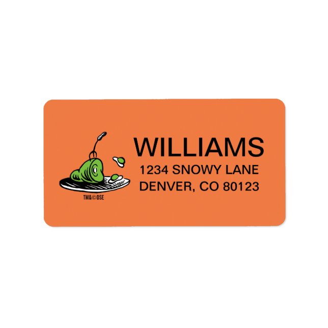 Dr. Seuss | Green Eggs and Ham Icon Label (Front)