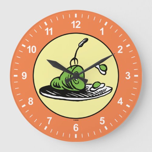 Dr Seuss  Green Eggs and Ham Icon Large Clock