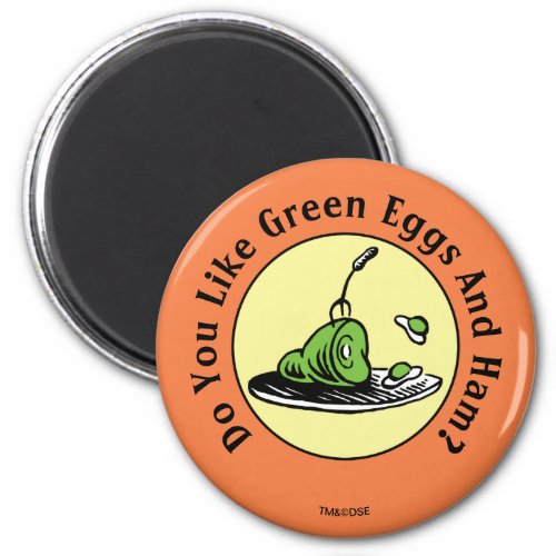 Dr Seuss  Green Eggs and Ham Icon Magnet