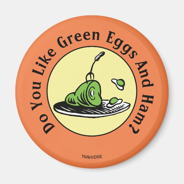 Dr. Seuss | Green Eggs and Ham Icon Magnet (Front)