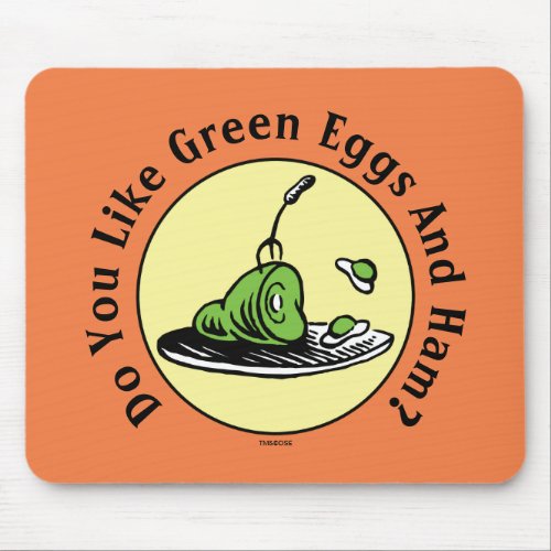 Dr Seuss  Green Eggs and Ham Icon Mouse Pad