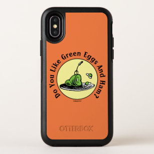 Dr. Seuss   Green Eggs and Ham Icon OtterBox Symmetry iPhone X Case