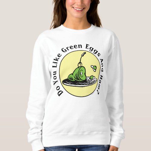 Dr Seuss  Green Eggs and Ham Icon Sweatshirt