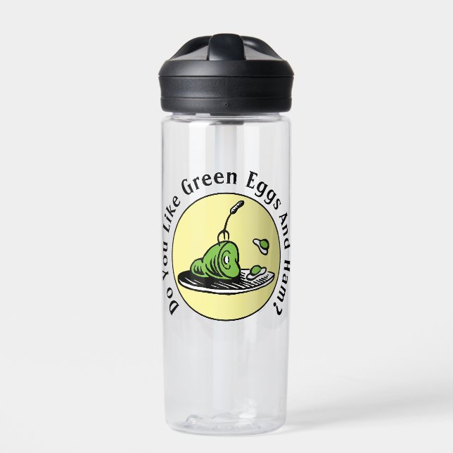 Dr. Seuss | Green Eggs and Ham Icon Water Bottle (Front)