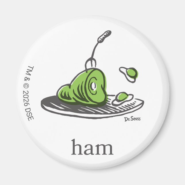 Dr. Seuss | Green Eggs and Ham Magnet (Front)