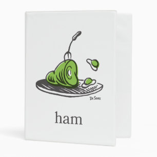 Dr. Seuss   Green Eggs and Ham Mini Binder