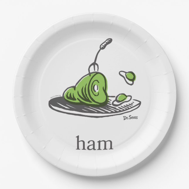 Dr. Seuss | Green Eggs and Ham Paper Plates (Front)