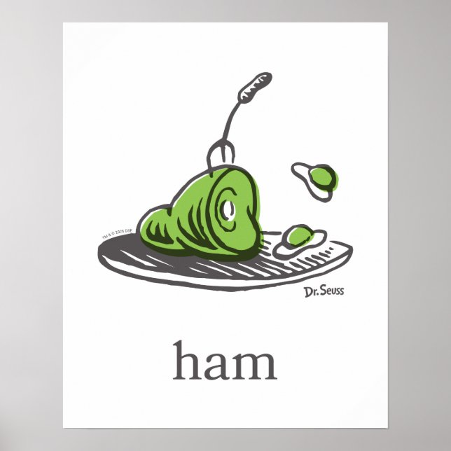 Dr. Seuss | Green Eggs and Ham Poster (Front)