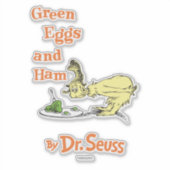 Dr. Seuss | Green Eggs and Ham Sticker | Zazzle