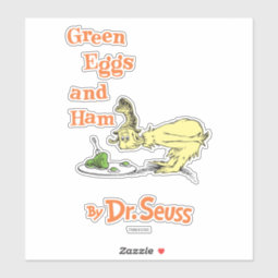 Dr. Seuss | Green Eggs and Ham Sticker | Zazzle