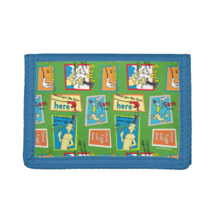 Dr. Seuss Green Eggs and Ham Story Quotes Tri-fold Wallet