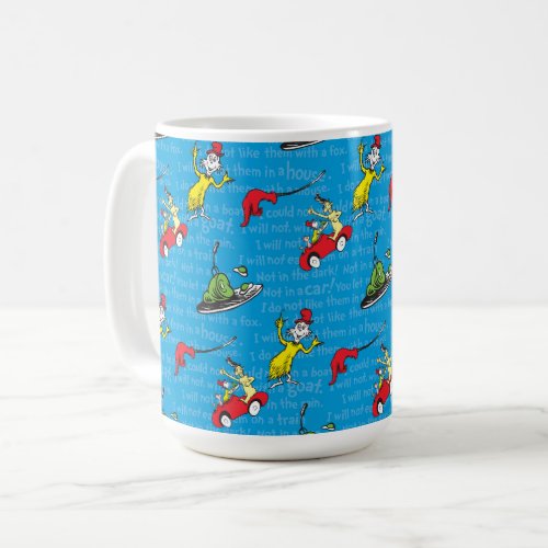 Dr Seuss  Green Eggs And Ham Storybook Pattern Coffee Mug