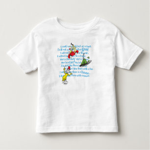 Dr. Seuss   Green Eggs And Ham Storybook Pattern Toddler T-shirt