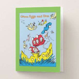 Dr. Seuss   Green Eggs & Ham Scene Pocket Folder