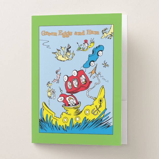 Dr. Seuss | Green Eggs & Ham Scene Pocket Folder (Front)