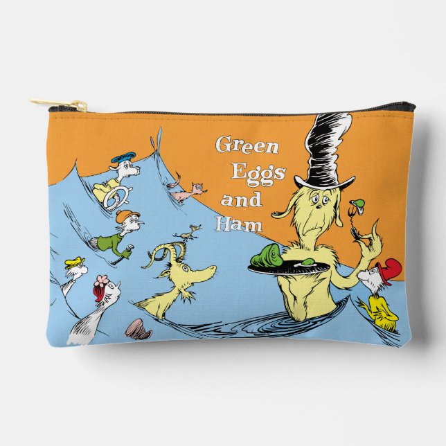 Dr. Seuss Green Eggs & Ham Water Scene Accessory Pouch (Front)