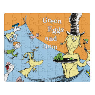 Dr. Seuss Green Eggs & Ham Water Scene Jigsaw Puzzle