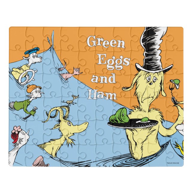 Dr. Seuss Green Eggs & Ham Water Scene Jigsaw Puzzle (Puzzle Horizontal)