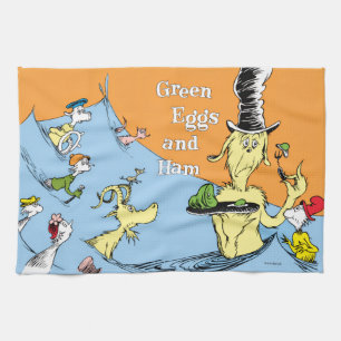 Dr. Seuss Green Eggs & Ham Water Scene Kitchen Towel