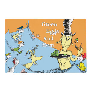 Dr. Seuss Green Eggs & Ham Water Scene Placemat
