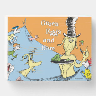 Dr. Seuss Green Eggs & Ham Water Scene Wooden Box Sign