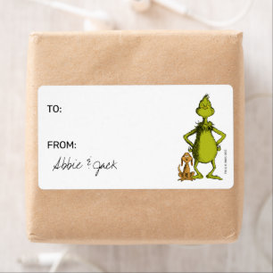 Dr. Seuss Grinch and Max Christmas Gift Tag