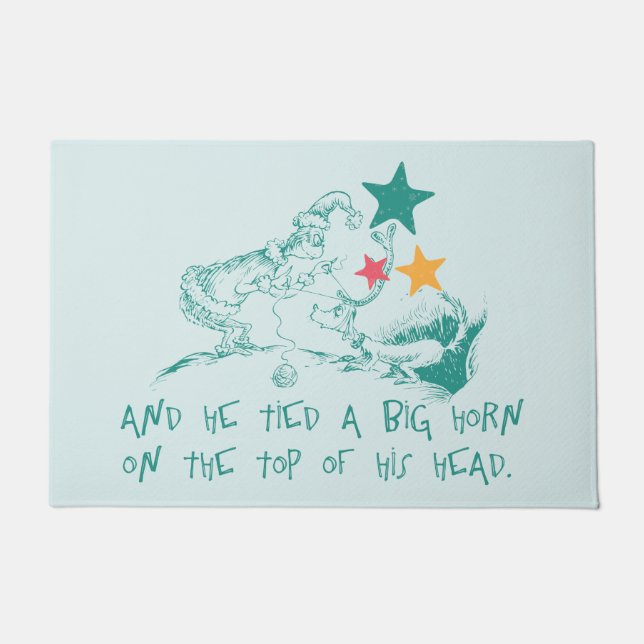 Dr. Seuss | Grinch and Max Doormat (Front)