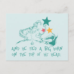 Dr. Seuss Grinch and Max Postcard