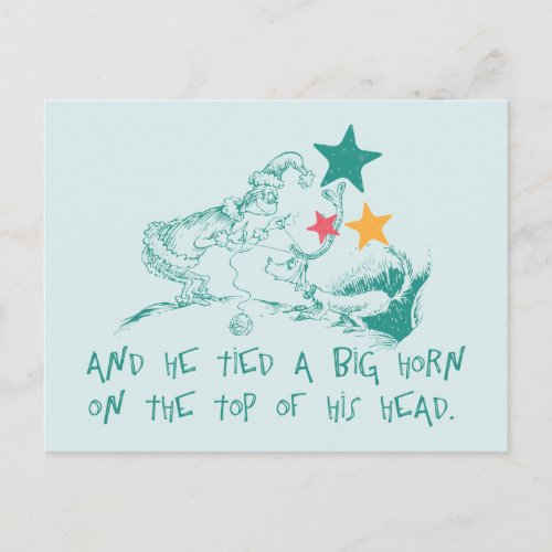 Dr Seuss  Grinch and Max Postcard