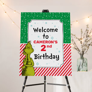 Dr. Seuss Grinch Birthday Welcome Foam Board