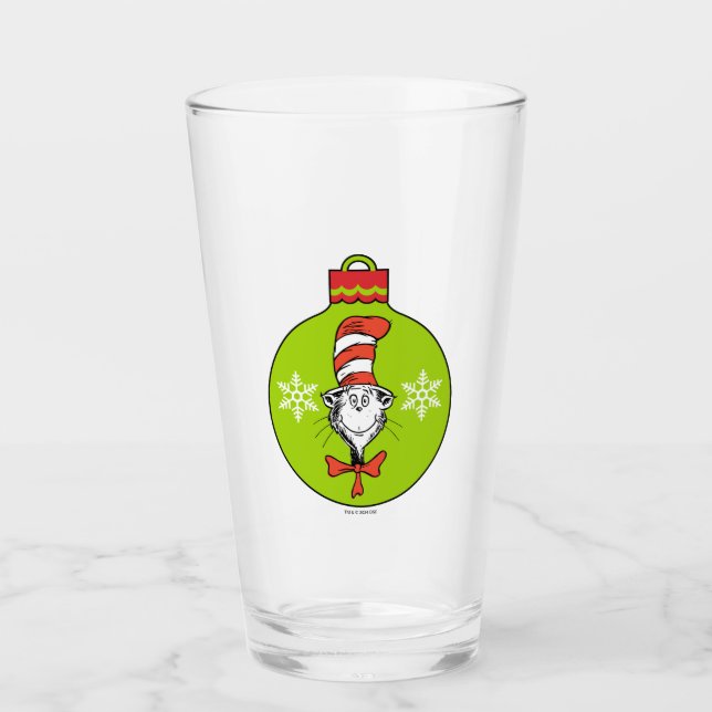 Dr. Seuss | Grinch | Cat in the Hat Ornament Glass (Front)
