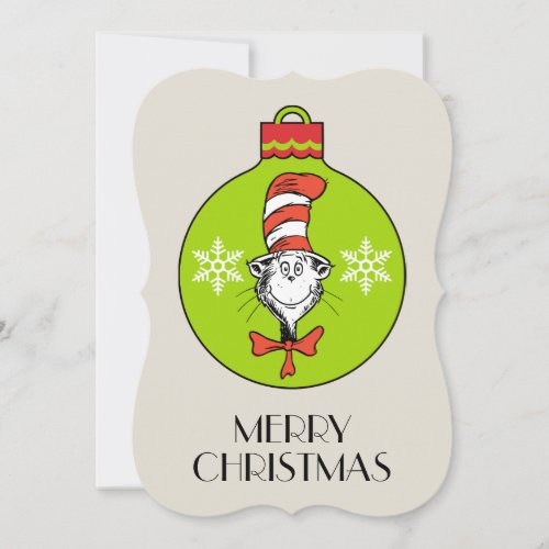 Dr Seuss  Grinch  Cat in the Hat Ornament Holiday Card