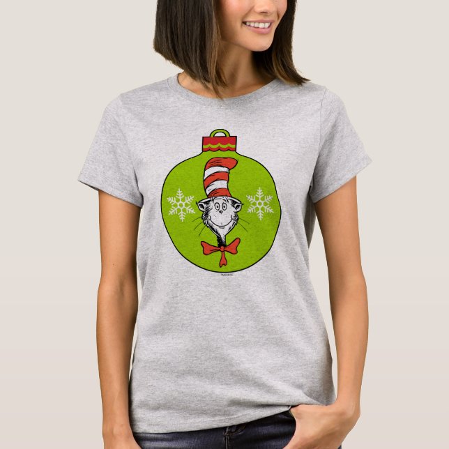 Dr. Seuss | Grinch | Cat in the Hat Ornament T-Shirt (Front)