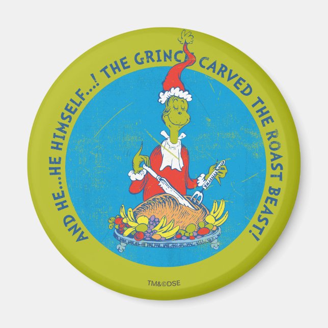 Dr. Seuss | Grinch | Christmas Roast Beast Magnet (Front)