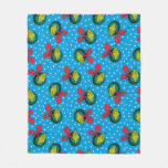 Dr. Seuss | Grinch | Christmas Wreath Pattern Fleece Blanket