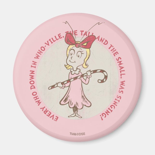 Dr. Seuss | Grinch | Cindy-Lou Who - Cute Quot Magnet (Front)