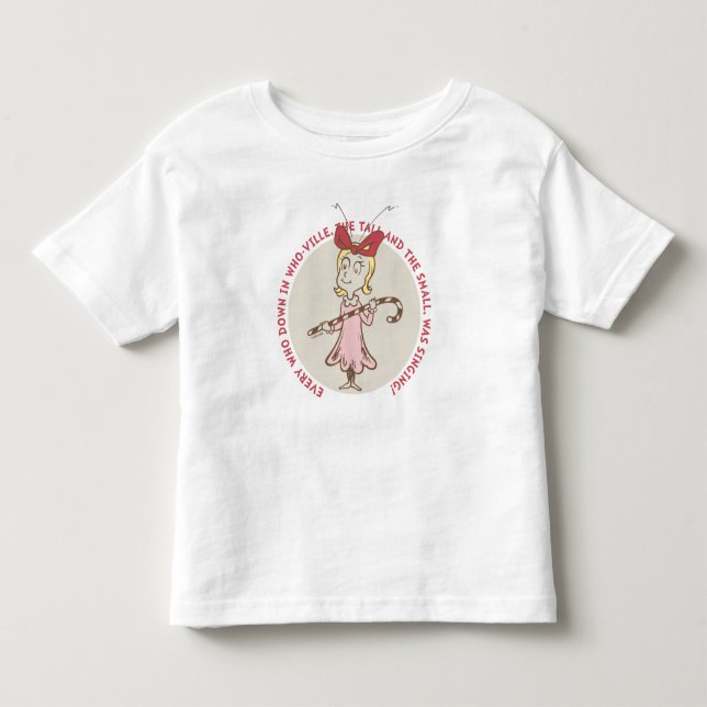 Dr. Seuss | Grinch | Cindy-Lou Who - Cute Quot Toddler T-shirt (Front)