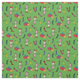 Dr. Seuss Grinch Cindy-Lou Who Pattern Fabric