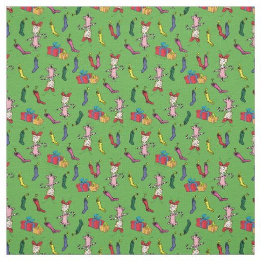 Dr. Seuss | Grinch | Cindy-Lou Who Pattern Fabric