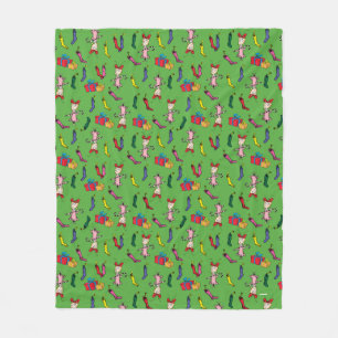 Dr. Seuss Grinch Cindy-Lou Who Pattern Fleece Blanket