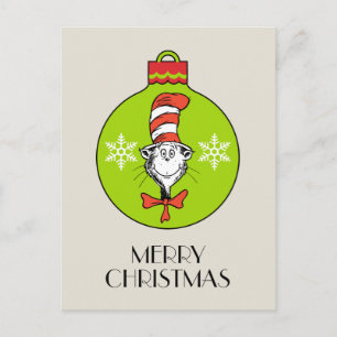 Dr. Seuss   Grinch   Classic Cat in the Hat Holiday Postcard