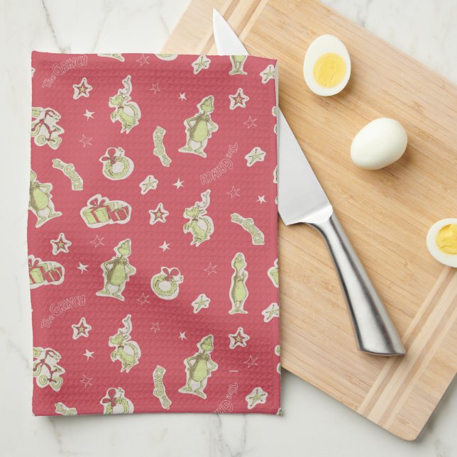Dr. Seuss | Grinch | Classic Cat in the Hat Kitchen Towel (Quarter Fold)