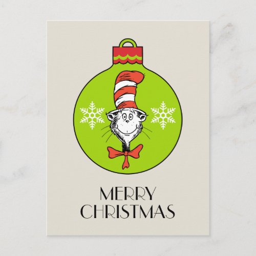 Dr Seuss  Grinch  Classic The Cat in the Ha Holiday Postcard