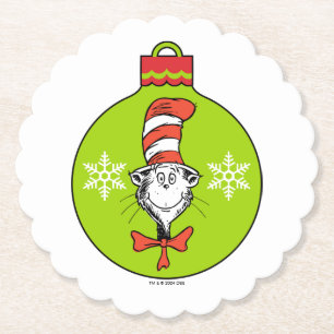 Dr. Seuss   Grinch   Classic The Cat in the Hat Paper Coaster