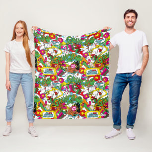 Dr. Seuss   Grinch Colorful Pattern Fleece Blanket