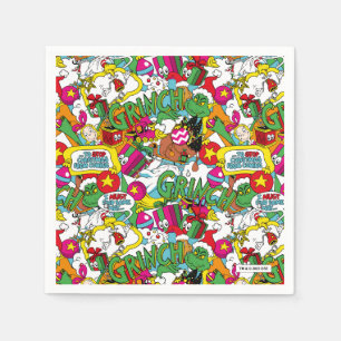 Dr. Seuss Grinch Colorful Pattern Napkins