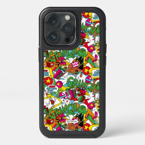 Dr Seuss  Grinch Colorful Pattern iPhone 13 Pro Case